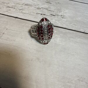 Football Stretch Ring, Red